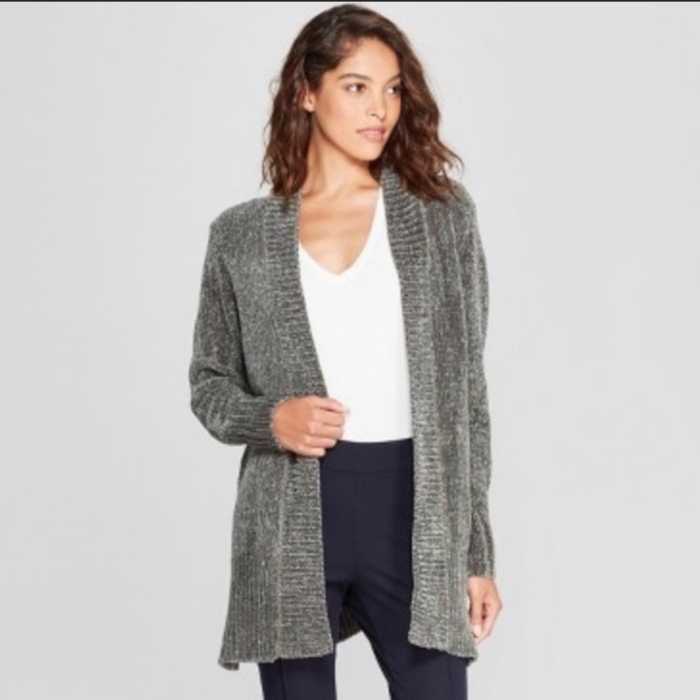 Womens green cardigan